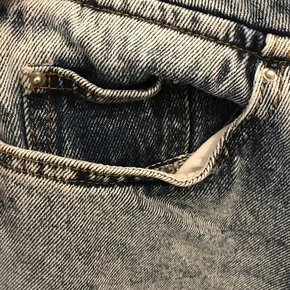 ASOS Notch Waist Acid Wash Jeans 28 high waist - Picture 6 of 8